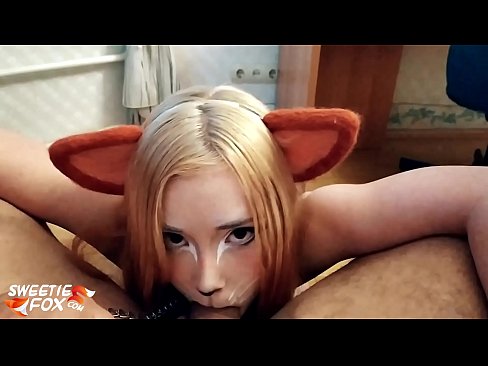 ❤️ Kitsune ngulu kontol lan cum ing dheweke tutuk ❤❌ Video seks ing pornojv.trysex.ru ❌